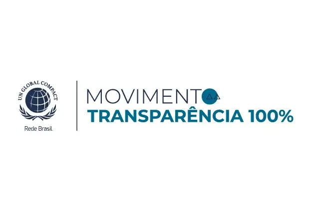 Selo do Movimento Transparência 100% do Pacto Global da ONU